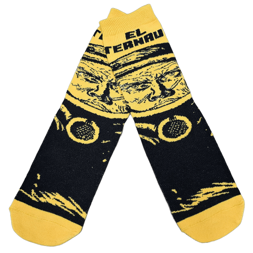 Medias 3/4 El Eternauta - Juan Salvo fondo amarillo