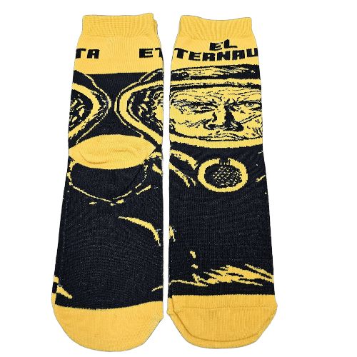 Medias 3/4 El Eternauta - Juan Salvo fondo amarillo