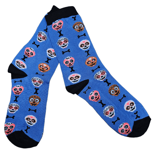 Medias 3/4 Calaveras mexicanas