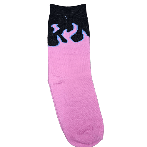 Medias 3/4 Llama de fuego - Rosa