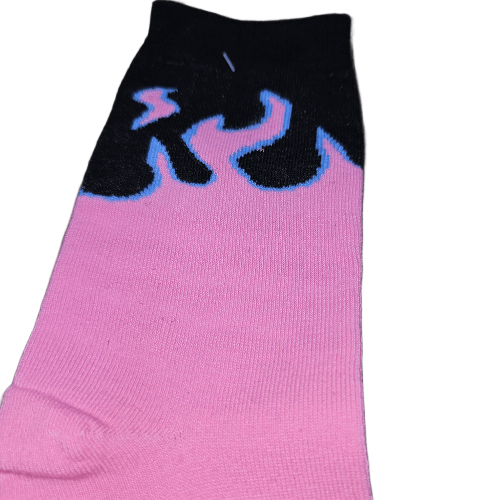 Medias 3/4 Llama de fuego - Rosa