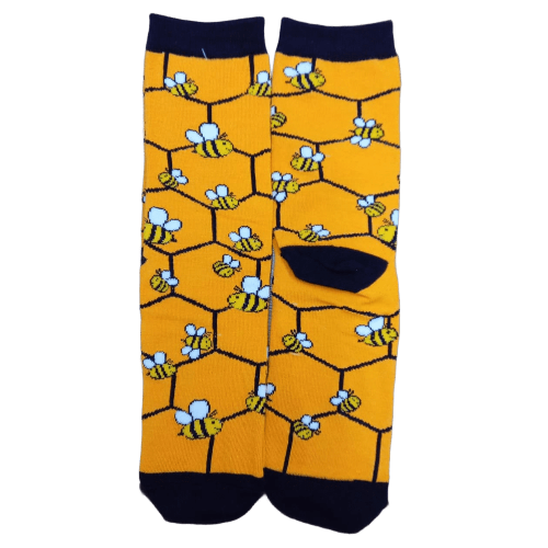 Medias 3/4 Panal con abejas