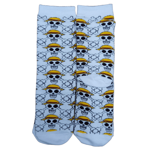 Medias 3/4 One Piece - Calaveras Luffy