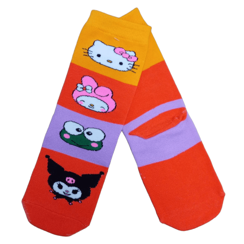 Medias 3/4 Sanrio - Kitty, Melody, Keroppi y Kuromi