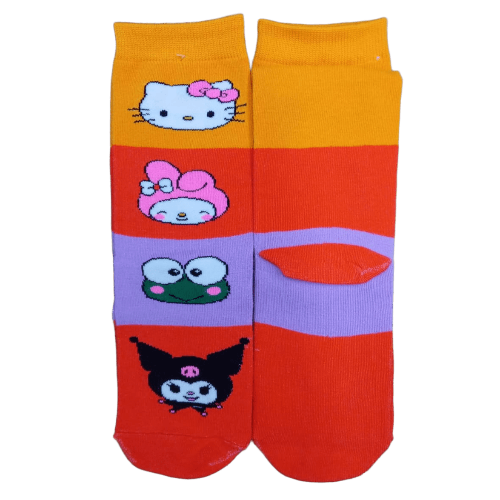 Medias 3/4 Sanrio - Kitty, Melody, Keroppi y Kuromi