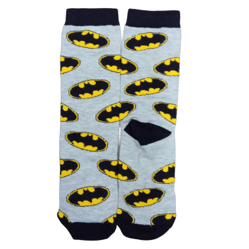 Medias 3/4 Batman logos fondo gris