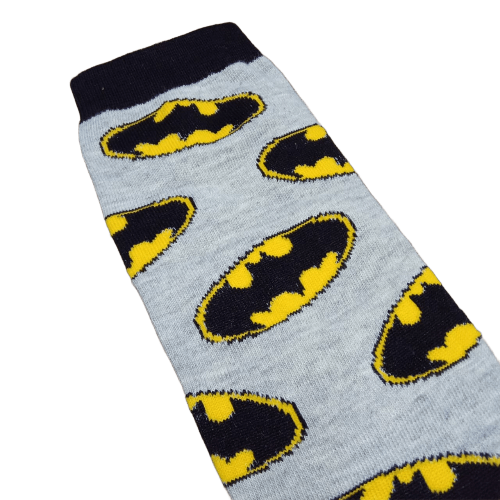 Medias 3/4 Batman logos fondo gris