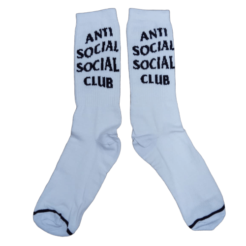 Medias 3/4 Puño - Anti Social Social Club (Fondo blanco letras negras)