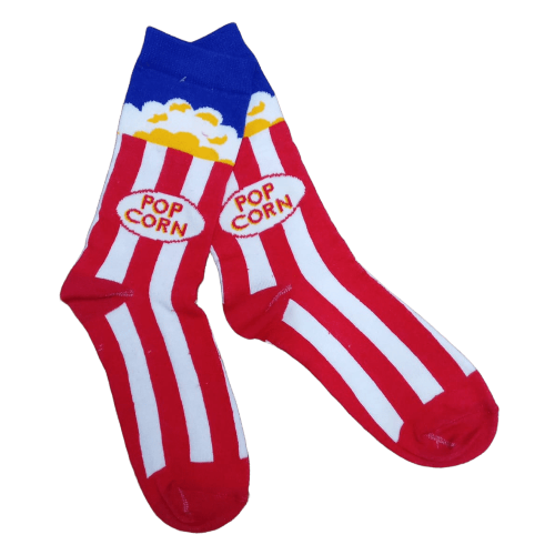 Medias 3/4 Balde de pochoclos Popcorn