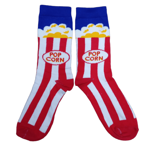 Medias 3/4 Balde de pochoclos Popcorn