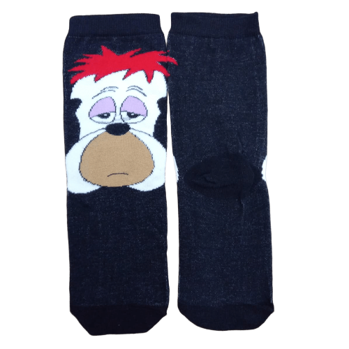 Medias 3/4 Droopy cara fondo negro