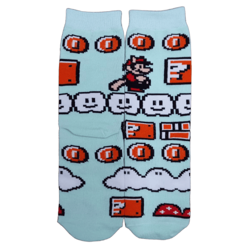 Medias 3/4 Super Mario Bros - Mario Mapache jugando