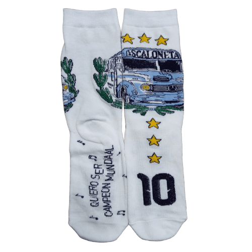 Medias 3/4 Selección Argentina - Micro La Scaloneta 10 Tres Estrellas
