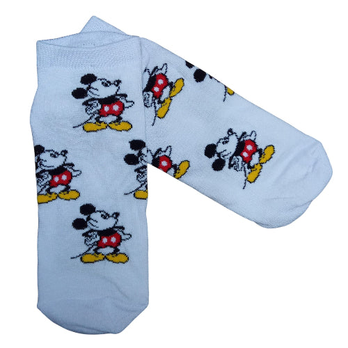 Medias soquete Mickey Mouse - Mickey mini Fondo Blanco