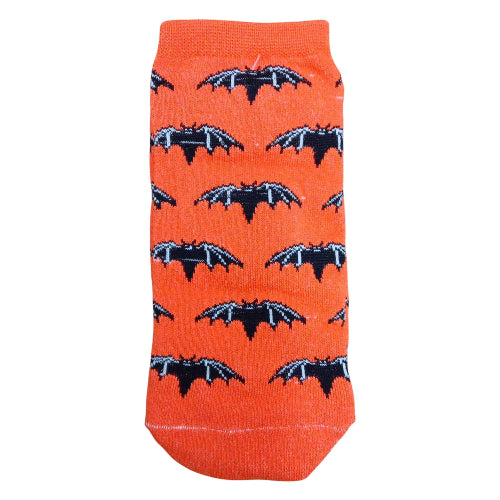 Medias soquete Murciélagos fondo naranja