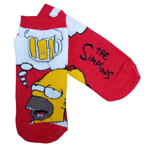 Medias soquete Los Simpson - Homero pensando en cerveza