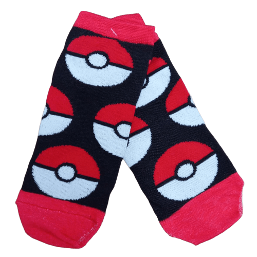 Medias soquete Pokemon - Pokebolas