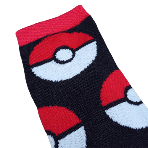 Medias soquete Pokemon - Pokebolas
