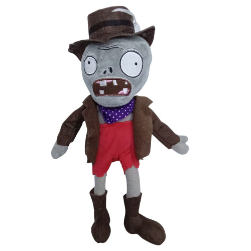 Peluche plush Plantas contra Zombis - Zombi Vaquero con ventosa 33CM