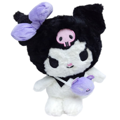 Peluche plush Sanrio - Kuromi bolsito con ventosa 23CM