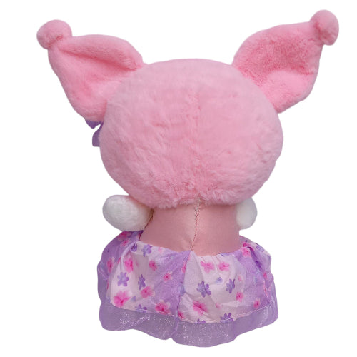 Peluche plush Sanrio - Kuromi rosa vestido floreado 25CM