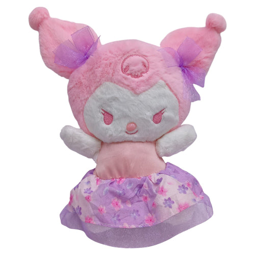 Peluche plush Sanrio - Kuromi rosa vestido floreado 25CM