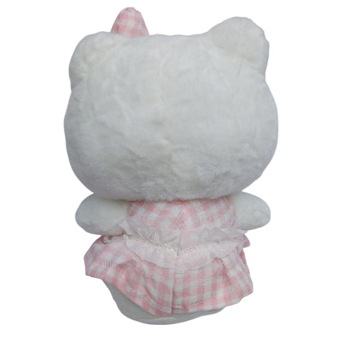 Peluche plush Sanrio - Hello Kitty perlitas vestido cuadrillé 22CM