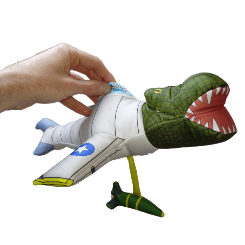 Peluche Brainrot italiano - Bombardino Crocodilo 33CM