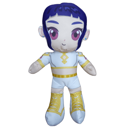 Peluche Las Guerreras K-pop - Zoey traje blanco (Golden) 38CM