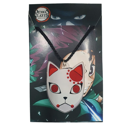 Colgante Acrilico Demon Slayer - Máscara Hakuko