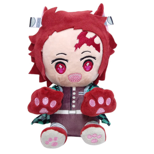 Peluche Plush Demon Slayer - Tanjiro patas de gato con ventosa 23CM
