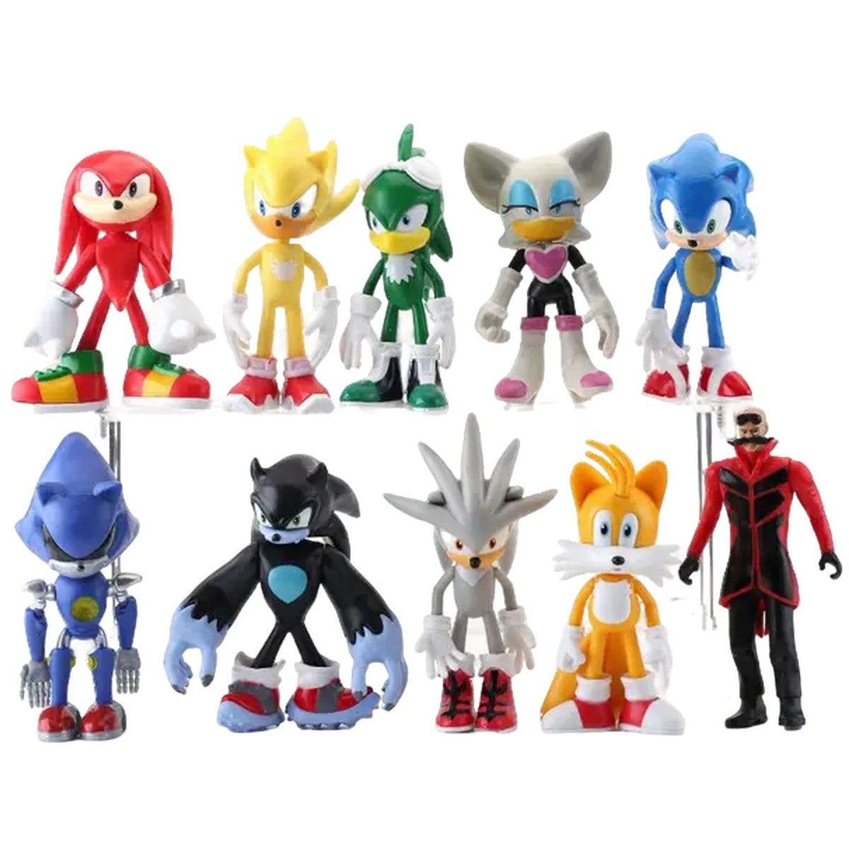 Figuras (x10) Sonic - Personajes 15cm aprox