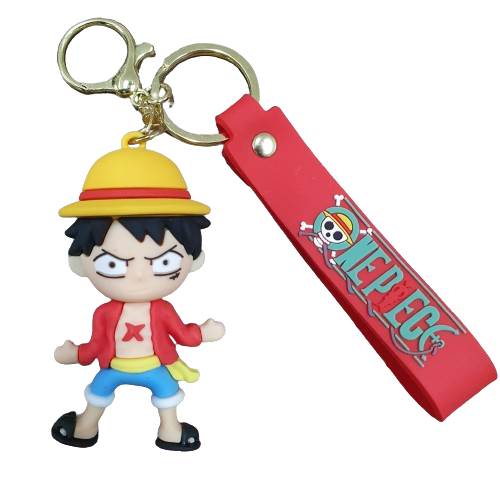 Llavero Goma 3D One Piece - Luffy camisa abierta