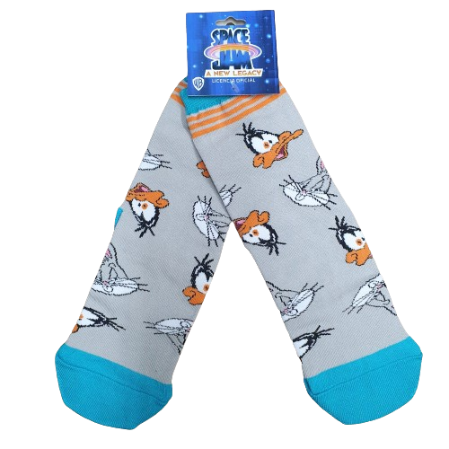 Medias 3/4 Space Jam - Pato Lucas & Bugs Bunny Oficial