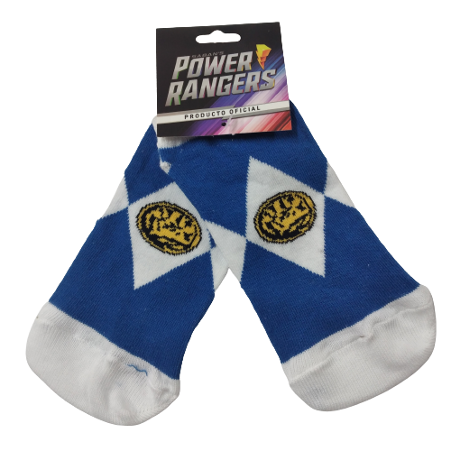 Medias soquete Power Rangers-Azul