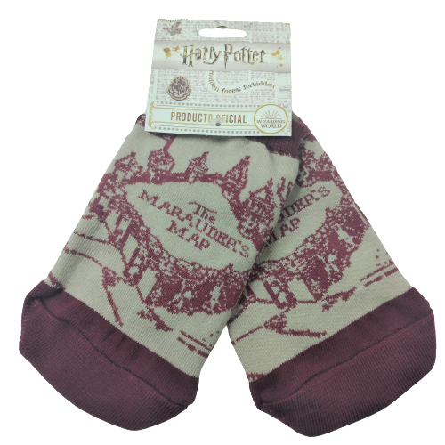 Medias soquete Harry Potter - Mapa del Merodeador