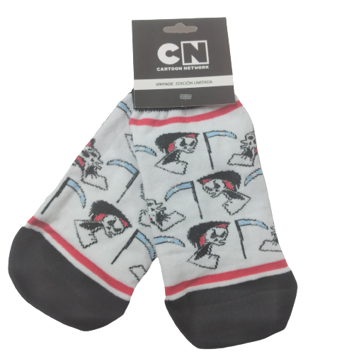 Medias soquete Billy y Mandy-Puro Hueso