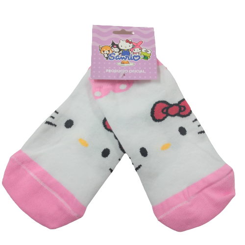 Medias soquete Sanrio - Hello Kitty (cara)
