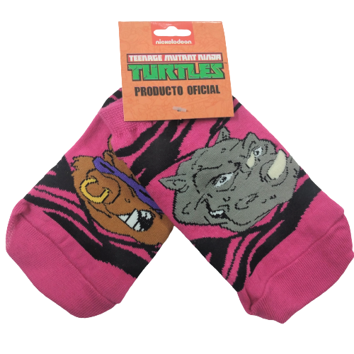 Medias soquete Tortugas Ninja - Rocoso y Bebop