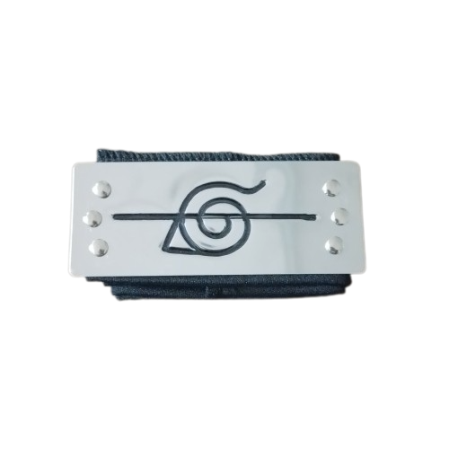 Bandana Naruto Metal - Aldea de la Hoja Tachada