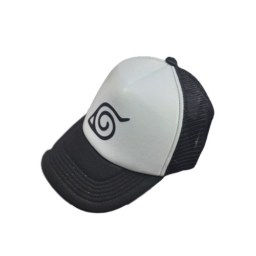 Gorra trucker Naruto Konoha (Aldea de la hoja) Logo negro