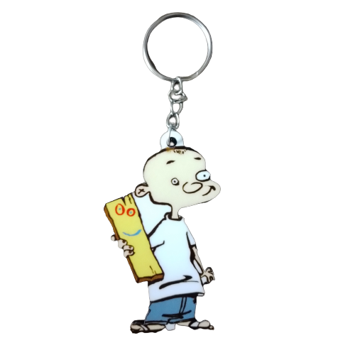 Llavero Resina Doble Ed, Edd y Eddy Jonny y Tablon