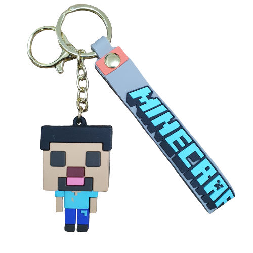 Llavero Goma 3D Minecraft Steve