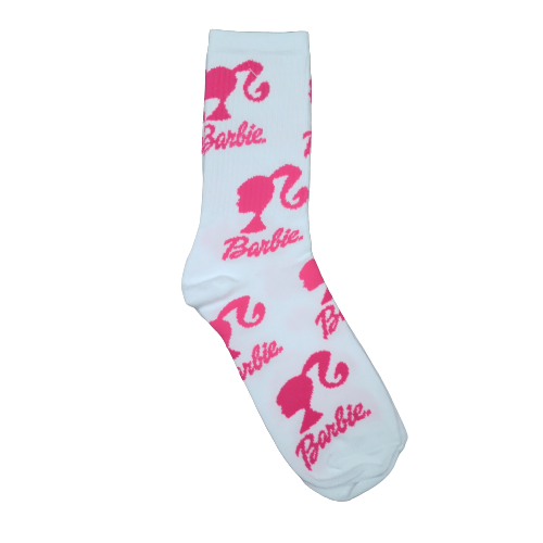 Media 3/4 Barbie logo fondo blanco