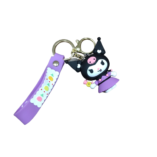 Llavero goma 3D Sanrio Kuromi Anillo