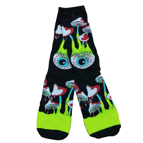 Medias 3/4 Hongos Magicos y Ojos - Psicodélico