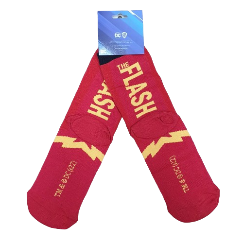 Medias 3/4 DC Flash - Rojas Logo Oficial