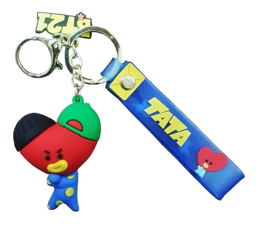 Llavero Goma 3D BT21 - Tata Corazón (Mod 2)