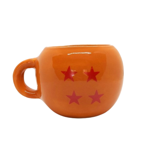 Tazon cerámica Dragon Ball Esfera 4 estrellas
