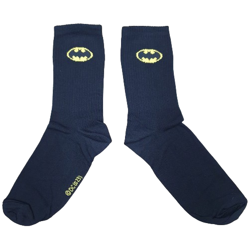 Medias 3/4 Puño DC Batman - Negras con Logo Oficial